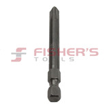 Phillips #2 Hex Shank Power Drive Bit - 1/4" x 2-3/4"