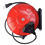 Retractable Extension Cord Reel with Power Block - 30'