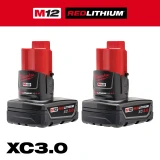 M12 XC 3.0Ah Battery (Two Pack)