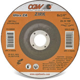 Ultra ZA Depressed Center Wheel, Type 27 - 6x1/4x5/8" 24 Grit