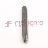 Phillips #2 Hex Shank Insert Bit - 1/4" x 2-1/2"