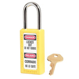 Zenex Thermoplastic Safety Padlock 1-1/2" Wide with 1-1/2" Shackle #411 (Yellow) Zenex Thermoplastic Safety Padlock 1-1/2" Wide with 1-1/2" Shackle #411 (Yellow)
