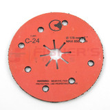 Domed Semi-Flex Silicon Carbide Disc - 24 Grit 7''