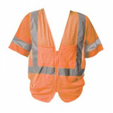 Hi-Visibility ANSI Class 3 Mesh Vest with Contrast tape Large (orange) Hi-Visibility ANSI Class 3 Mesh Vest with Contrast tape Large (orange)