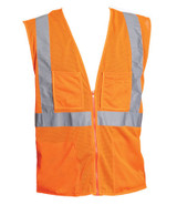 Hi-Visibility ANSI Class 2 Mesh Vest with Contrast Tape 2X-Large (Orange)