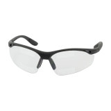 Semi-Rimless Safety Readers with Black Frame Clear Lens Dual +1.50 Diopter