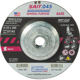 A60S General Purpose Cut-Off Wheels (Type 27/Type 42 Depressed Center) 4 1/2"x .045" x 5/8-11", 10-Pack