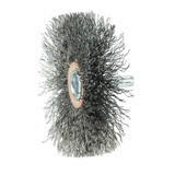 Narrow Face Stem-Mounted Crimped Wire Wheel 1/4" Stem 3"