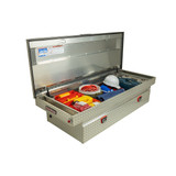 Aluminum Saddle Box Full Extra Wide with Single Lid (14.4 Cu FT)