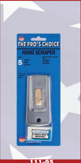 Deluxe Hand Scraper with 5 Single Edge Blades Carded