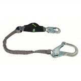 V-Series Stretch single-leg energy absorbing lanyard, 36CL large snaphooks, (6 Feet)