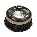 Knot Cup Brush 6" Twist 5/8" - 11 Knot Cup Brush 6" Twist 5/8" - 11