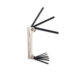 Folding Hex Key Set, 9-Key, SAE Sizes