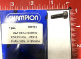 CAP HEAD SCREW FOR PINION M5X1 SELLING UNIT IS 1    - RB221