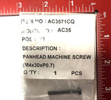 RECTIFIER SCREW M4X20 FOR AC35 SELL UNIT 1    - AC3571CQ