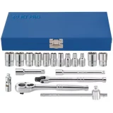 METRIC 1/4DR 18PC SOCKET SET    SKT SOCKET SCKT - A2504MR