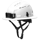 White Full Brim Vented Safety Helmet - Type 2, Class    - 48-73-1650