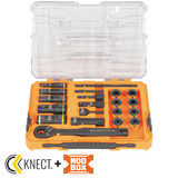 KNECT™ Impact Pass Through and Deep-Well Flip Socket Set, 20-Piece