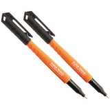 Skribes Ultra Fine Tip Permanent Markers, Black, 2-Pack