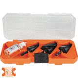 Premium Electrician's Quick Release Step Bit Set, 3 Piece