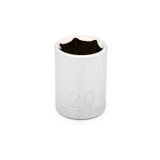 1/2" Drive 6 Point Standard Metric Socket 20mm