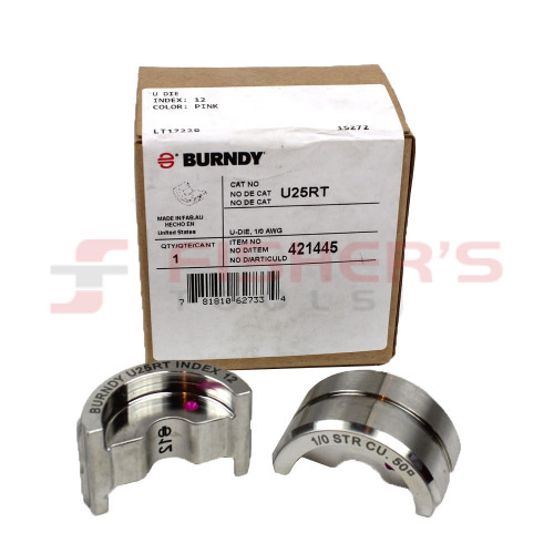 Stainless Steel U Die, Pink, Index 12 Stainless Steel U Die, Pink, Index 12