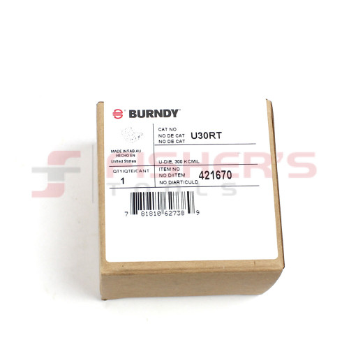 Stainless Steel U Die, White, Index 17 Stainless Steel U Die, White, Index 17