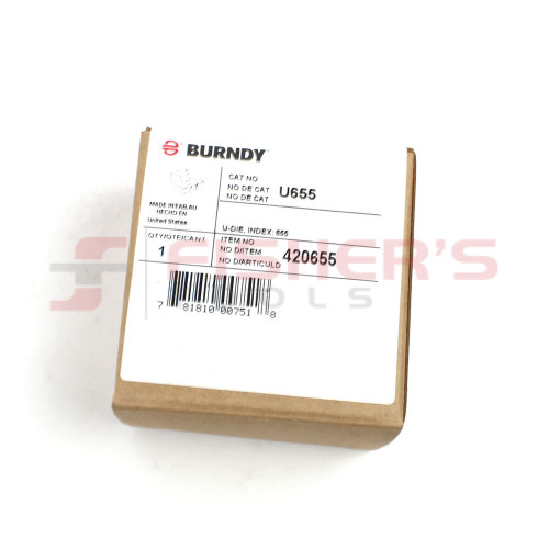 Stainless Steel U Die (Index 655) Stainless Steel U Die (Index 655)