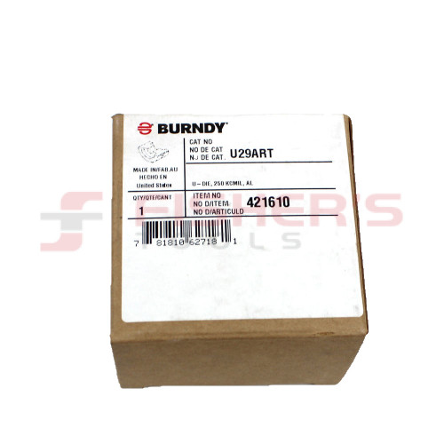 Stainless Steel U Die, Red, Index 324 Stainless Steel U Die, Red, Index 324