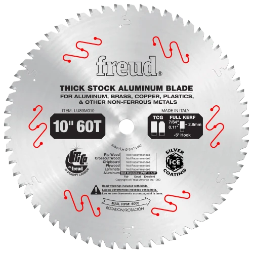 Thick Non-Ferrous Metal Blade 10"