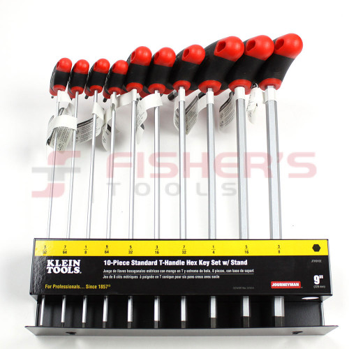 Journeyman T-Handle Hex Key 10-Piece SAE Set with Stand (9")