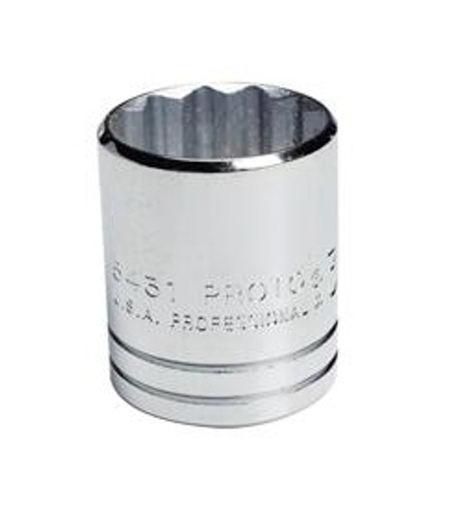 7/16" 12-Point Standard Length Hand Socket 1/2" Drive