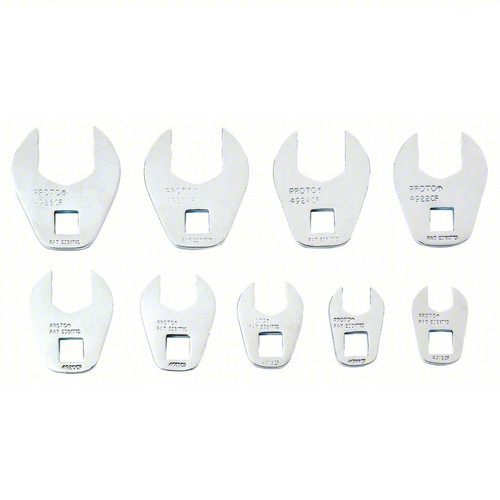 Crowfoot Wrench Set 3/8" Drive (9 Piece)