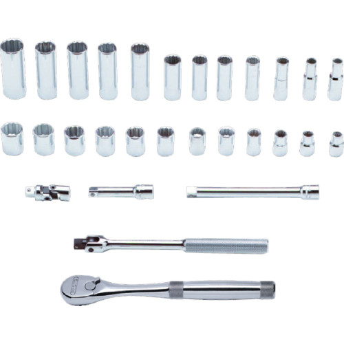 Metric Combination Socket Set 3/8" Drive 12 Point 29-Piece Set Metric Combination Socket Set 3/8" Drive 12 Point 29-Piece Set
