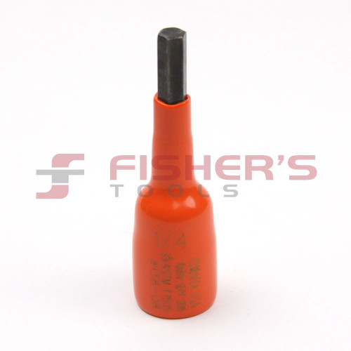 Insulated 3/8" Square Drive Hex Bit Socket (1/4")