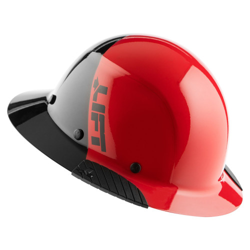 DAX Full Brim Hard Hat - Red and Black DAX Full Brim Hard Hat - Red and Black