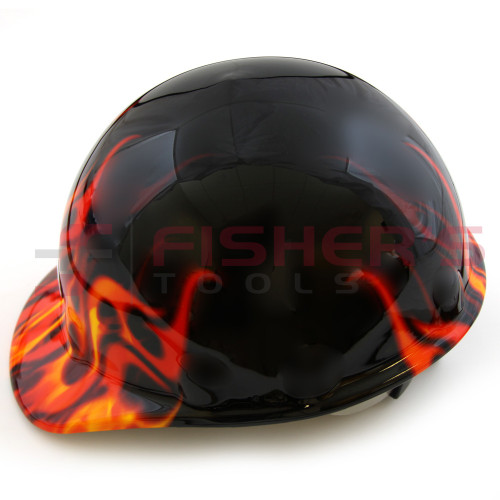 FMX Series Hard Hat with Ratchet Suspension (Flames)