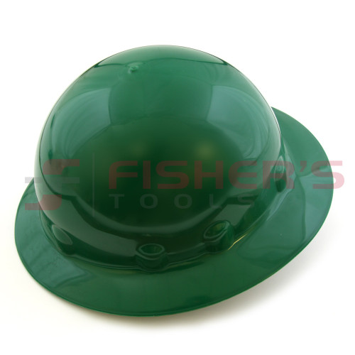 Full Brim Hard Hat with Ratchet Suspension (Green) Full Brim Hard Hat with Ratchet Suspension (Green)