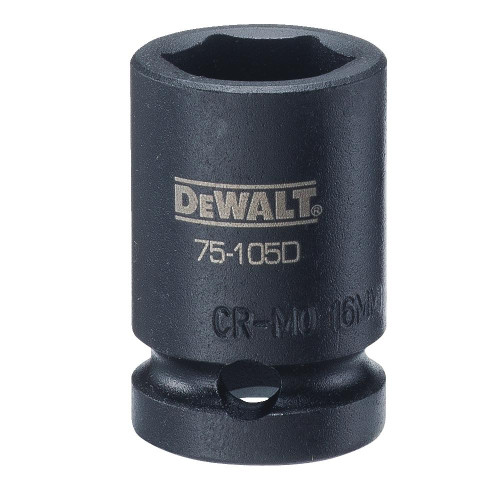 Impact Socket 1/2" Drive 6 Point 16mm