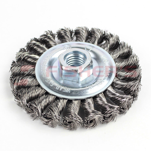 Standard Wire Twist Knot Wheel Brush (4") Standard Wire Twist Knot Wheel Brush (4")