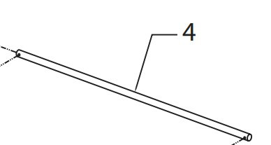 Spindle Rod for 510 Reel Truck