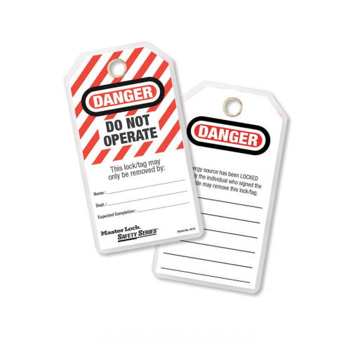 Do Not Operate Laminated Safety Tag English (12-Pack)