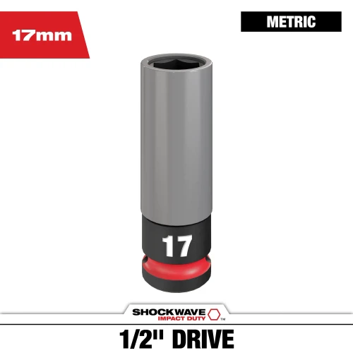 Lug Nut Wheel Socket 1/2 Drive 17MM