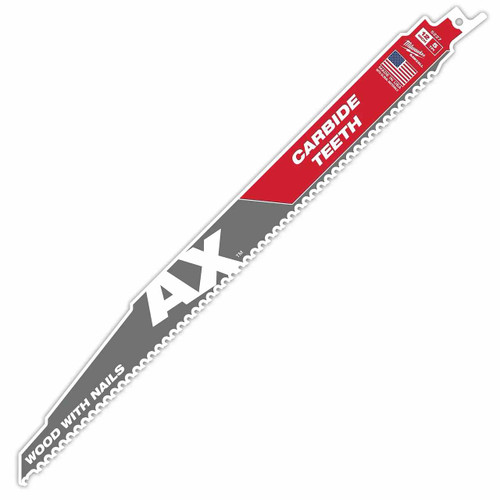 The Ax™ with Carbide Teeth SAWZALL™ Blade (12 inch 5TPI)