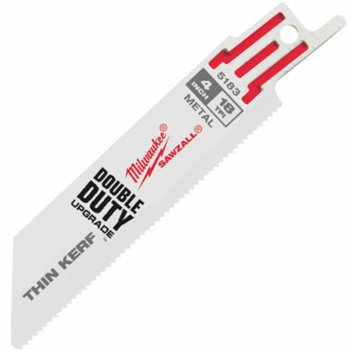 Thin Kerf SAWZALL® Blades, 4 inch 18 TPI (5 Pack)