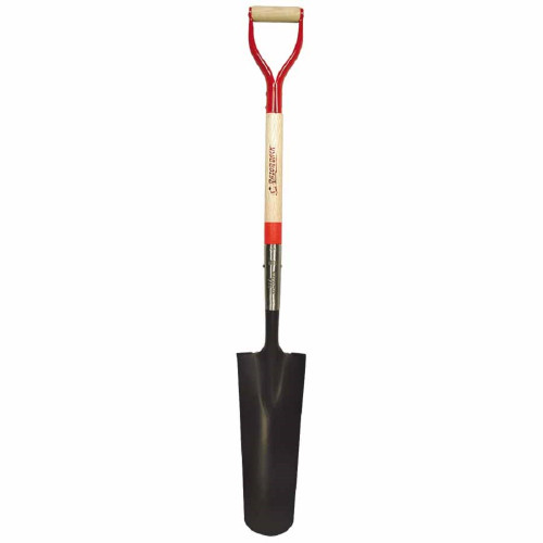 Drain Spade with Wood Handle and D-Grip
