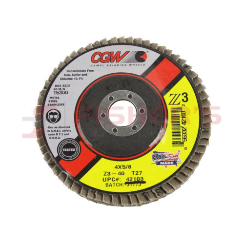 Z3 Zirconia Type 27 Grinding Disc - 4" (40 Grit) Z3 Zirconia Type 27 Grinding Disc - 4" (40 Grit)