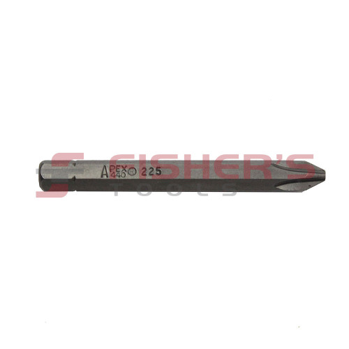 Phillips #2 Hex Shank Insert Bit - 1/4" x 2-1/2"
