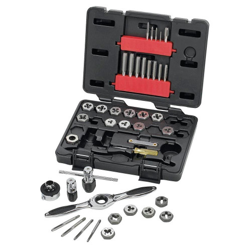 Ratcheting Tap and Die Drive Tool Set SAE 40 Piece Ratcheting Tap and Die Drive Tool Set SAE 40 Piece