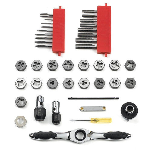 Ratcheting Tap and Die Drive Tool Set SAE 40 Piece Ratcheting Tap and Die Drive Tool Set SAE 40 Piece